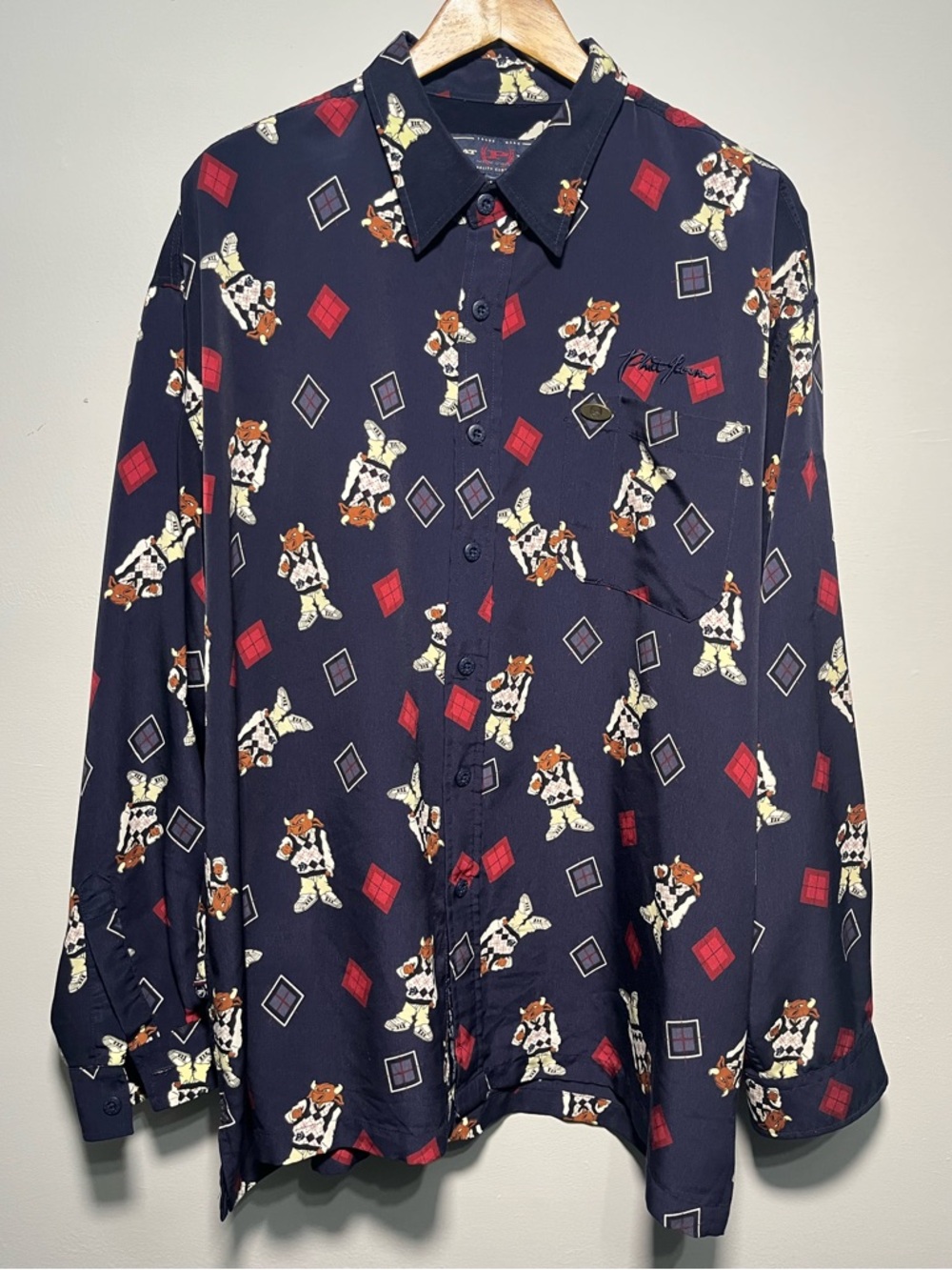 Y2k Phat Farm Aop graphic button down dress shirt mens XXL